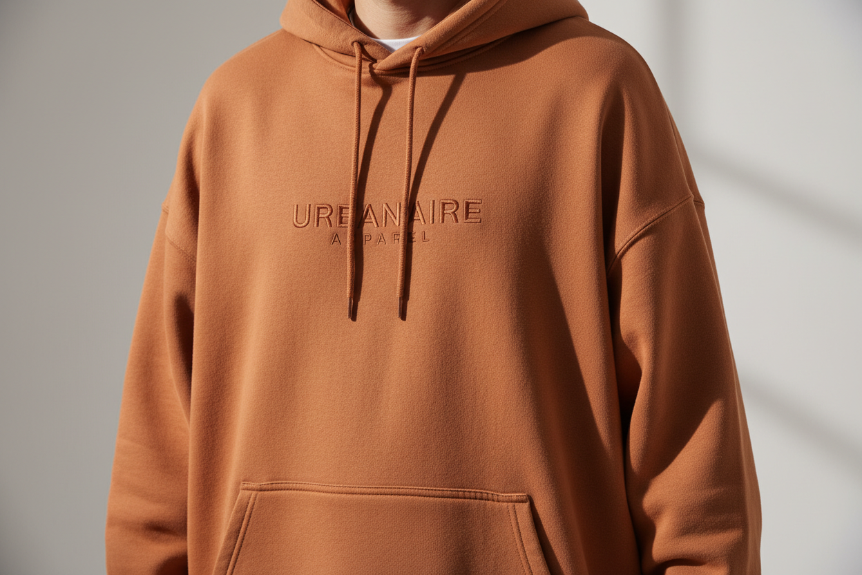 one solide colour with logo of my brand name UrbanAire Apparel 